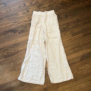 wide leg linen pants
